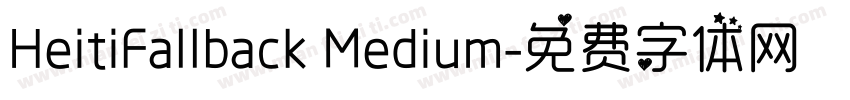HeitiFallback Medium字体转换